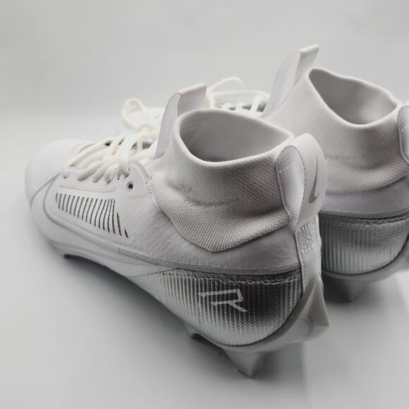 Mens Size 12.5 Nike Football Cleats Vapor Edge Pro 360 2 White Silver DA5456-102